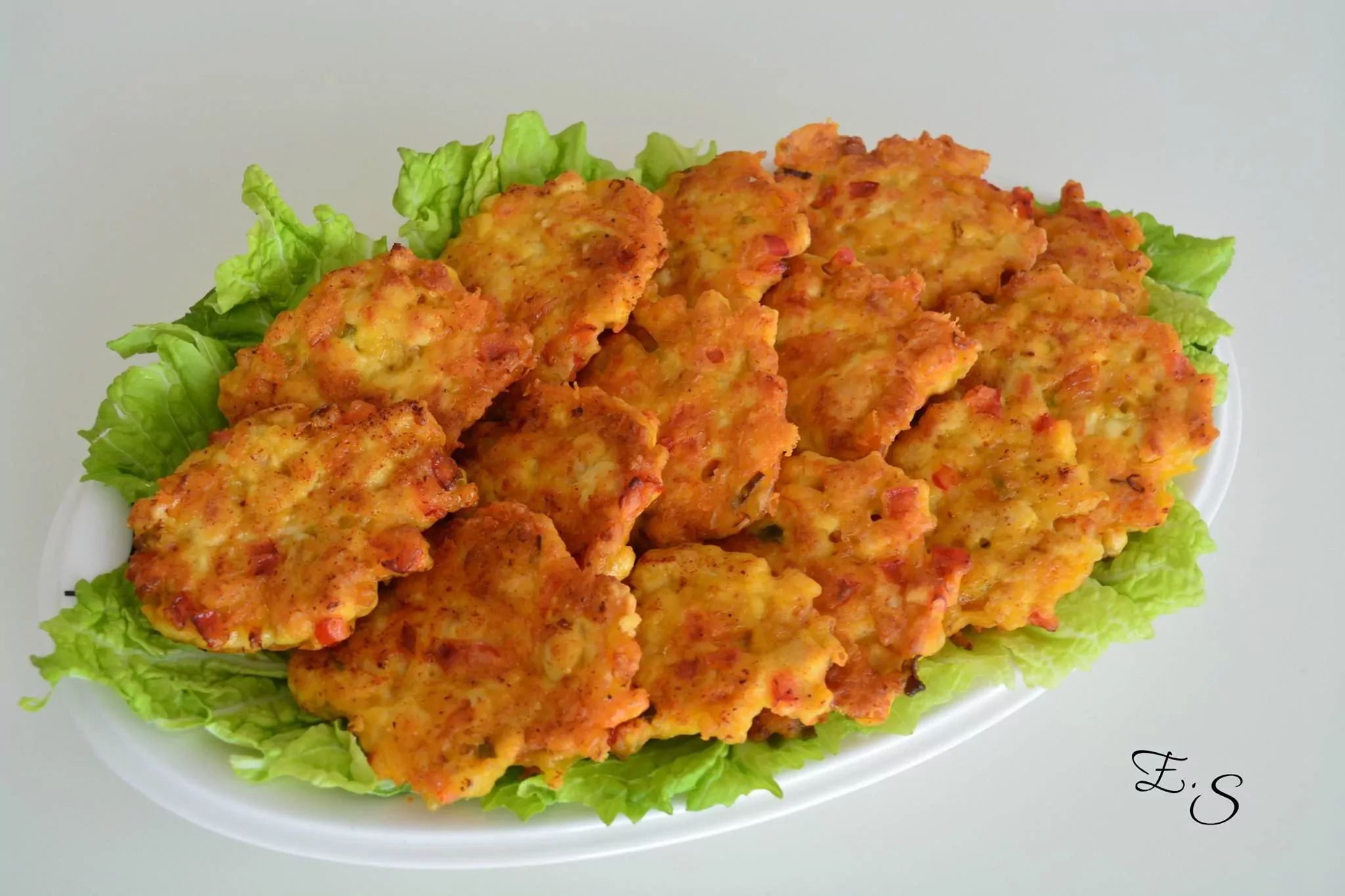 Filetes nugget de pollo - filetes con queso y pimentón